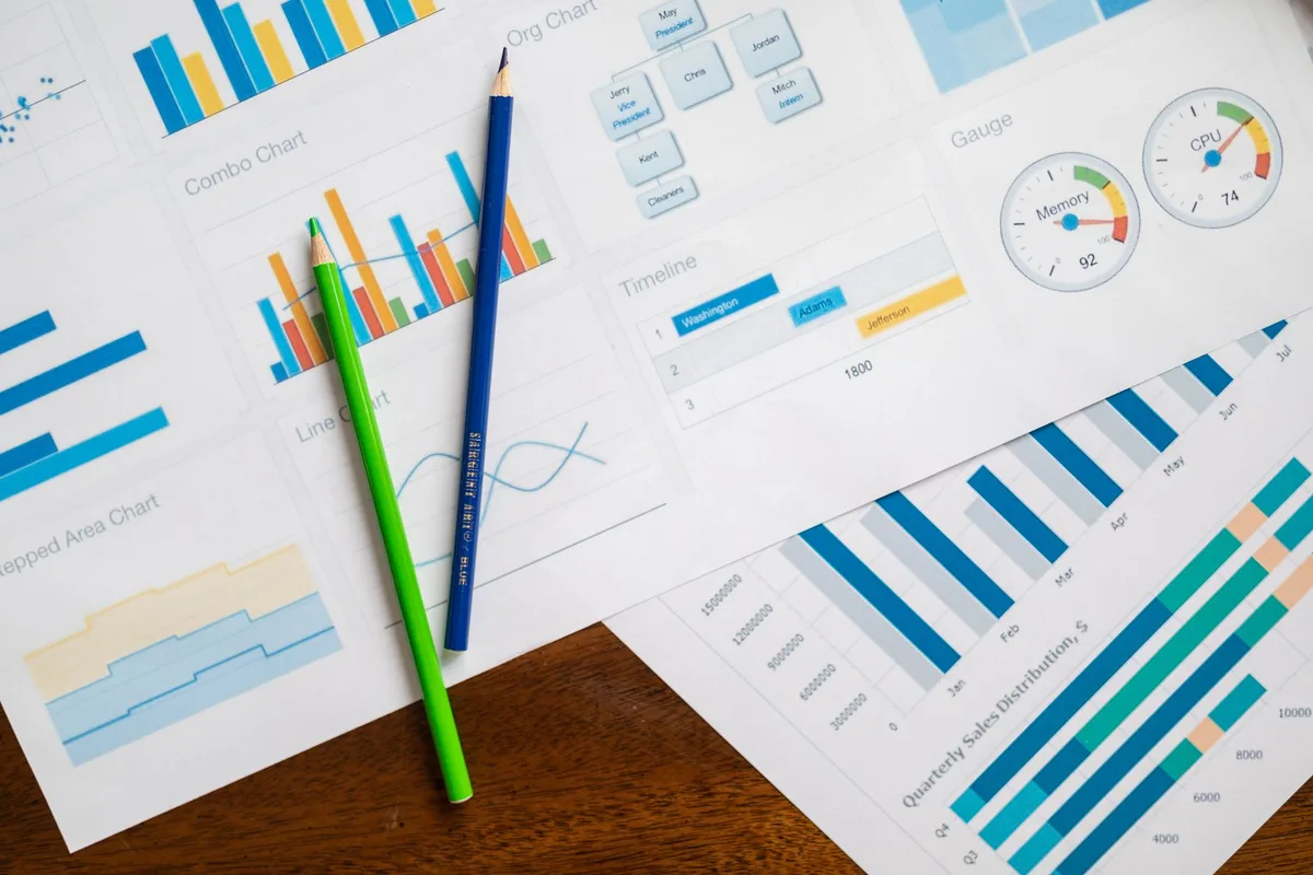 Écran d'ordinateur affichant des graphiques et données économiques pour analyse